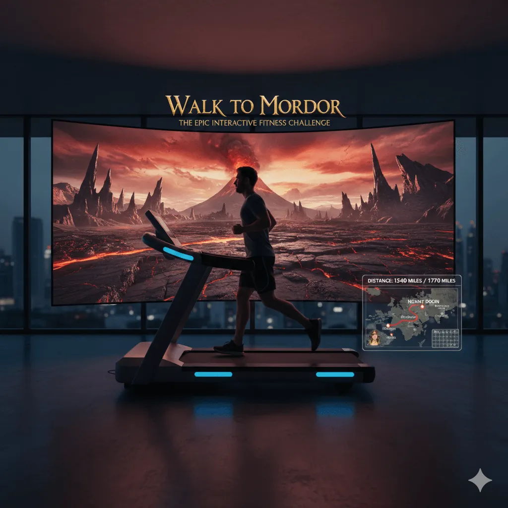 Walk to Mordor: An Interactive Treadmill Adventure